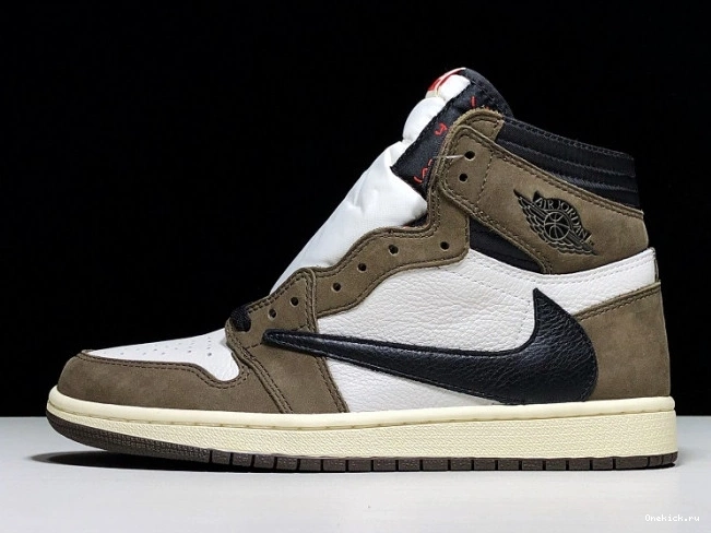 One Kick Retro High - 'Mocha' Jordan Scott OG CD4487 1 x 100 Travis Air 0804